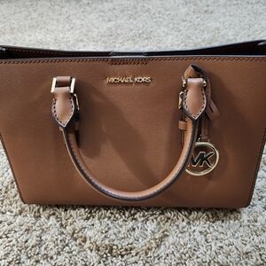 Michael Kors Brown Leather Tote Bag